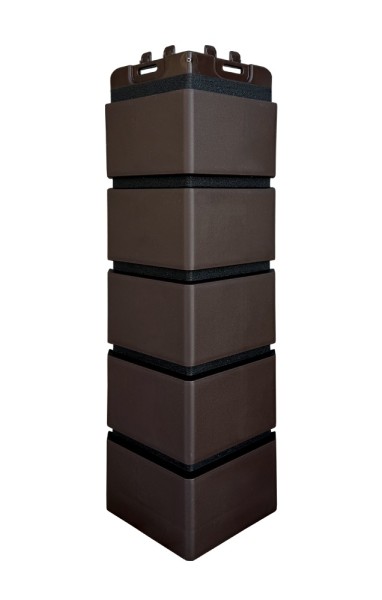 Угол Grand Line клинкерный кирпич ПРЕМИУМ Шоколадный (шов RAL 9005) купить в Истре