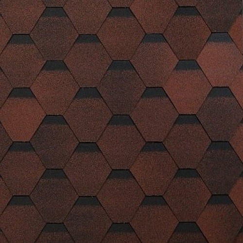 Гибкая черепица Shinglas, коллекция Оптима – Красный купить в Истре