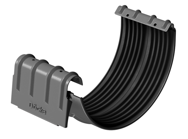 Соединитель желобов D125 Döcke STAL PREMIUM Графит, (RAL 7024) купить в Истре