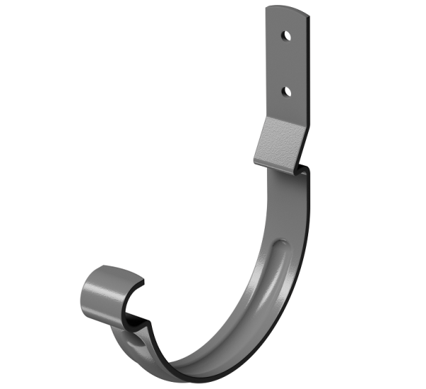 Карнизный крюк короткий (гнутый) D125 Döcke STAL PREMIUM Графит, (RAL 7024) купить в Истре