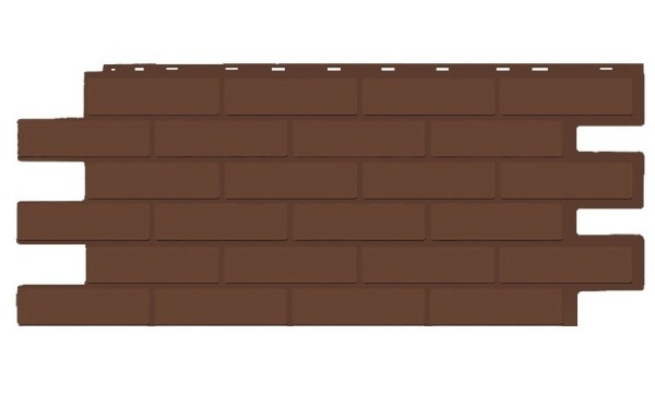 Фасадная панель T-Siding Кирпич Модерн Эко Браун купить в Истре