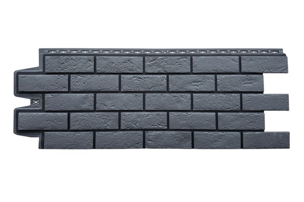 ФП Grand Line состаренный кирпич премиум Графит (шов RAL 9005) купить в Истре