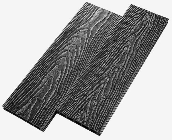 Террасная доска из ДПК RusDecking Unodeck Vintage - Графит купить в Истре