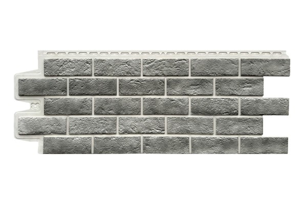 Фасадная панель Grand Line Состаренный кирпич Элит гранит, ШОВ белый купить в Истре