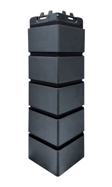 Угол Grand Line состаренный кирпич премиум Графит (шов RAL 9005) купить в Истре