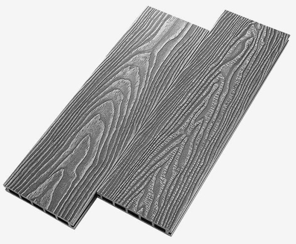 Террасная доска из ДПК RusDecking Unodeck Vintage - Серый купить в Истре