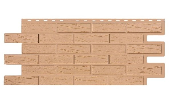 Фасадная панель T-Siding Кирпич Саман Эко Крем купить в Истре